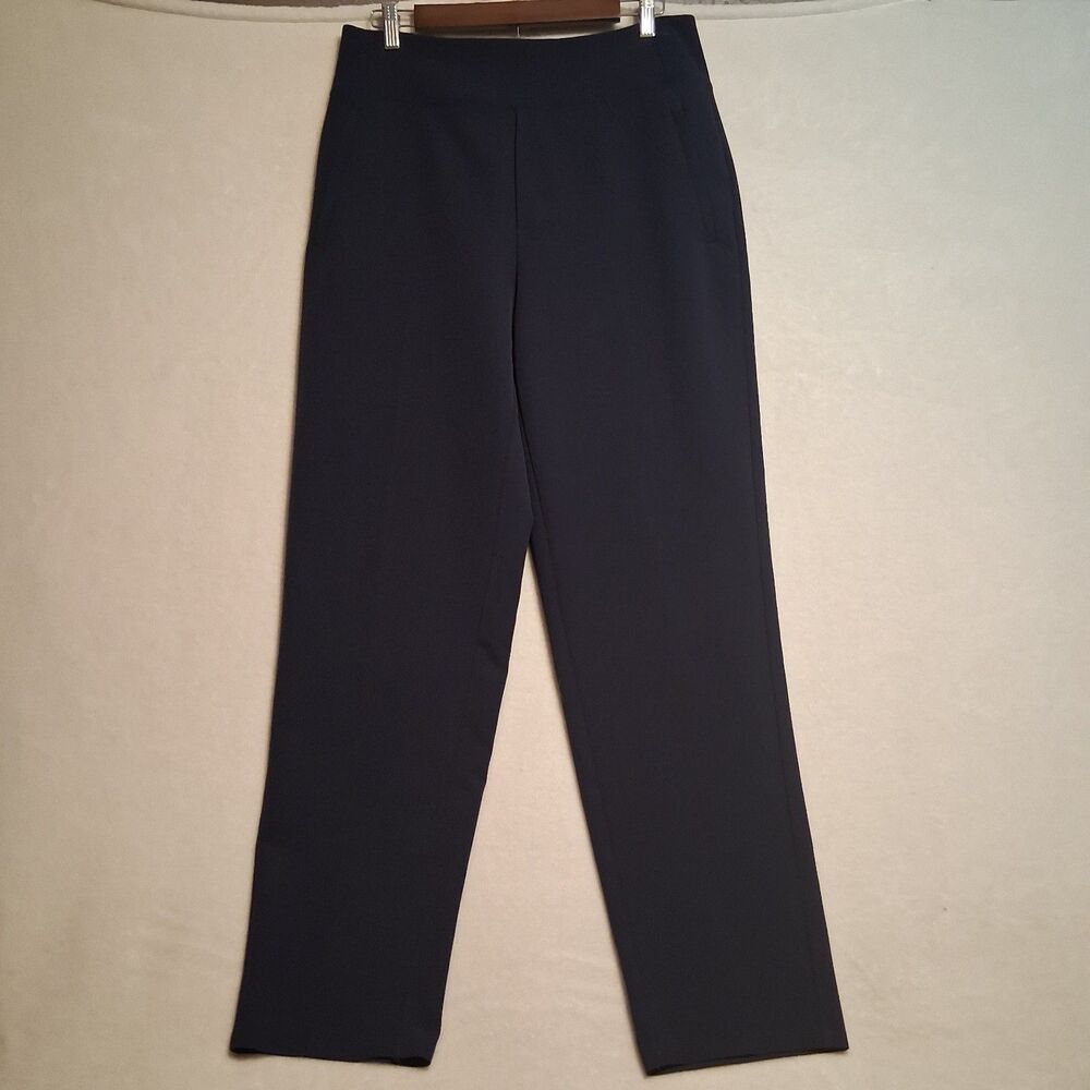 Athleta Endless High Rise Pant 10 Tall Navy Pull On Straight Leg Stretch Active
